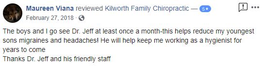 Kilworth Family Chiropractic Patient Testimonial