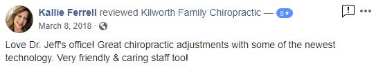 Kilworth Family Chiropractic Patient Testimonial